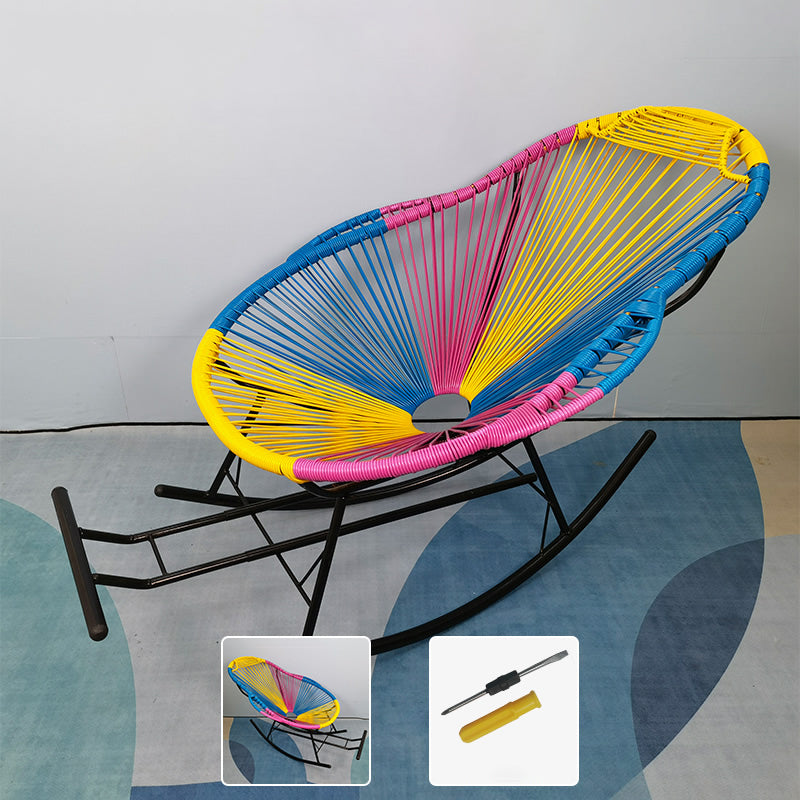 Contemporary Style Rattan Rocking Chair Indoor Rocking Chair Colorful Clearhalo 'Chairs & Seating' 'furn' 'furn_rocking_chairs' 'Furniture' 'Living Room Furniture' 'Rocking Chairs' 'rocking_chairs' 6346957