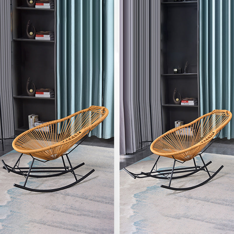 Contemporary Style Rattan Rocking Chair Indoor Rocking Chair Clearhalo 'Chairs & Seating' 'furn' 'furn_rocking_chairs' 'Furniture' 'Living Room Furniture' 'Rocking Chairs' 'rocking_chairs' 6346960