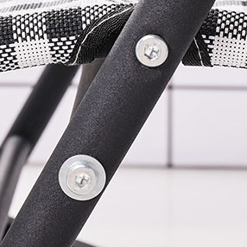 Chaise à bascule en coton moderne allongé avec oreiller pour le salon