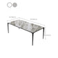 Modern Sintered Stone Dining Table Rectangle Table with Metal Base for Home Clearhalo 'Dining Tables & Seating' 'Dining Tables' 'dining_table' 'furn' 'furn_dining_table' 'Furniture' 'Kitchen & Dining Furniture' 6347076