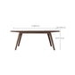 Rectangle Table Medieval Modern Sintered Stone Top Dining Table with Wooden Base Clearhalo 'Dining Tables & Seating' 'Dining Tables' 'dining_table' 'furn' 'furn_dining_table' 'Furniture' 'Kitchen & Dining Furniture' 6347088