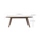 Rectangle Table Medieval Modern Sintered Stone Top Dining Table with Wooden Base Clearhalo 'Dining Tables & Seating' 'Dining Tables' 'dining_table' 'furn' 'furn_dining_table' 'Furniture' 'Kitchen & Dining Furniture' 6347089