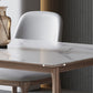 Table rectangulaire Table de salle à manger moderne médiévale en pierre frittée avec base en bois