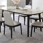 Industrial Sintered Stone Top Dining Table Rectangle Dinette Table with Wooden Base Clearhalo 'Dining Tables & Seating' 'Dining Tables' 'dining_table' 'furn' 'furn_dining_table' 'Furniture' 'Kitchen & Dining Furniture' 6347110