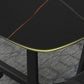 Industrial Sintered Stone Top Dining Table Rectangle Table with Trestle Base Clearhalo 'Dining Tables & Seating' 'Dining Tables' 'dining_table' 'furn' 'furn_dining_table' 'Furniture' 'Kitchen & Dining Furniture' 6347126