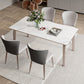 Modern Sintered Stone Top Table Rectangle Table with Metal Base Clearhalo 'Dining Tables & Seating' 'Dining Tables' 'dining_table' 'furn' 'furn_dining_table' 'Furniture' 'Kitchen & Dining Furniture' 6347142