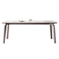 Modern Sintered Stone Top Table Rectangle Table with Metal Base Clearhalo 'Dining Tables & Seating' 'Dining Tables' 'dining_table' 'furn' 'furn_dining_table' 'Furniture' 'Kitchen & Dining Furniture' 6347143