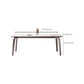 Modern Sintered Stone Top Table Rectangle Table with Metal Base Clearhalo 'Dining Tables & Seating' 'Dining Tables' 'dining_table' 'furn' 'furn_dining_table' 'Furniture' 'Kitchen & Dining Furniture' 6347148