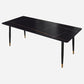 Modern Dining Rectangle Table Sintered Stone Table with Metal Legs for Home Black Without Chairs Clearhalo 'Dining Tables & Seating' 'Dining Tables' 'dining_table' 'furn' 'furn_dining_table' 'Furniture' 'Kitchen & Dining Furniture' 6347153