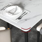 Modern Dining Rectangle Table Sintered Stone Table with Metal Legs for Home Clearhalo 'Dining Tables & Seating' 'Dining Tables' 'dining_table' 'furn' 'furn_dining_table' 'Furniture' 'Kitchen & Dining Furniture' 6347160