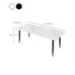 Modern Dining Rectangle Table Sintered Stone Table with Metal Legs for Home Clearhalo 'Dining Tables & Seating' 'Dining Tables' 'dining_table' 'furn' 'furn_dining_table' 'Furniture' 'Kitchen & Dining Furniture' 6347165