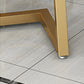 Glam Style Table Faux Marble Rectangle Table with Metal Legs for Home Use Clearhalo 'Dining Tables & Seating' 'Dining Tables' 'dining_table' 'furn' 'furn_dining_table' 'Furniture' 'Kitchen & Dining Furniture' 6347175