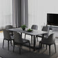 Industrial Dining Rectangle Table Sintered Stone Table with Metal Legs for Kitchen