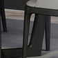 Industrial Dining Rectangle Table Sintered Stone Table with Metal Legs for Kitchen