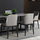 Industrial Dining Rectangle Table Sintered Stone Table with Metal Legs for Kitchen