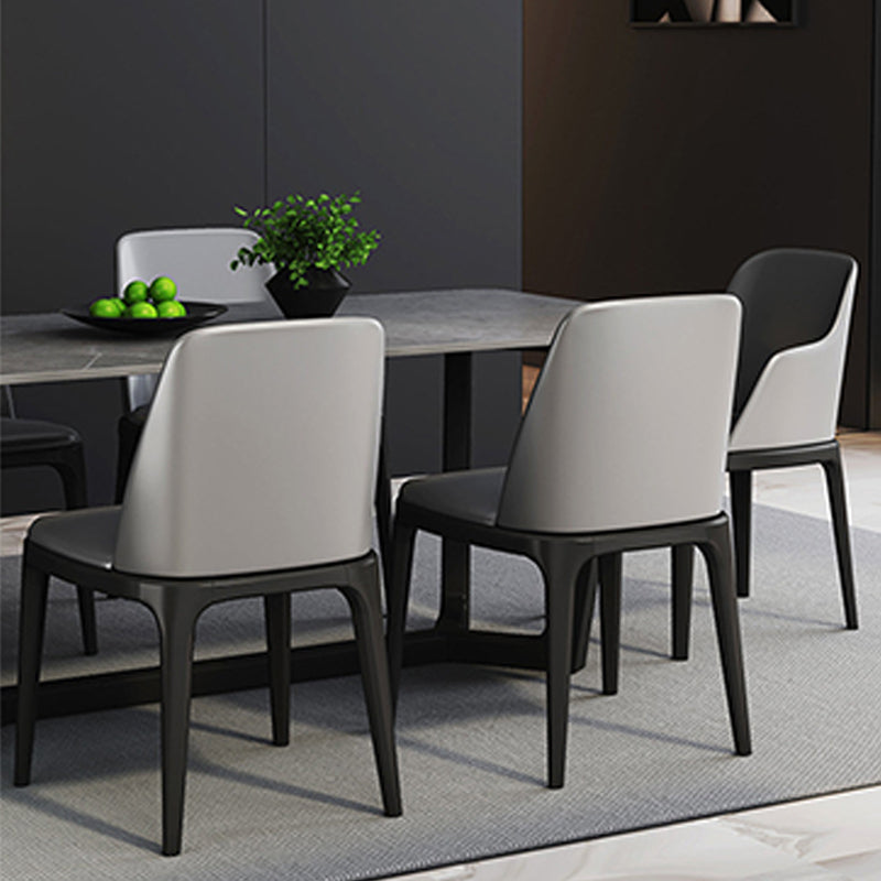 Industrial Dining Rectangle Table Sintered Stone Table with Metal Legs for Kitchen
