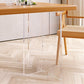 Rectangle Acrylic Base Dining Table Modern Pine Wood Table for Dining Room