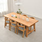 Rectangle Trestle Base Dining Table Medieval Modern Style Pine Wood Table for Kitchen