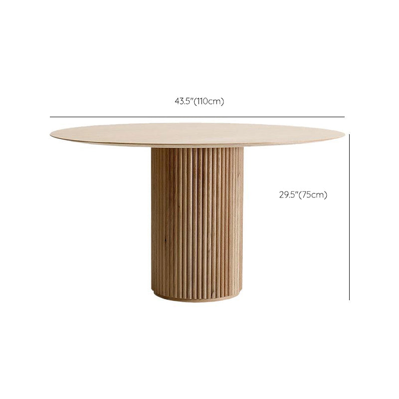 Round Pedestal Base Dining Table Modern Wood Table for Dining Room Clearhalo 'Dining Tables & Seating' 'Dining Tables' 'dining_table' 'furn' 'furn_dining_table' 'Furniture' 'Kitchen & Dining Furniture' 6347256