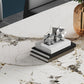 Glam Sintered Stone Dining Table Pedestal Base Casual Dining Table for Dining Room