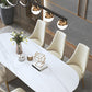 Contemporary Sintered Stone Dining Table Oval Double Pedestal Table for Home Use Clearhalo 'Dining Tables & Seating' 'Dining Tables' 'dining_table' 'furn' 'furn_dining_table' 'Furniture' 'Kitchen & Dining Furniture' 6347317