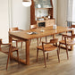 Glam Dining Wood Table Rectangle Table with Wooden Legs for Home Use 70.9"L x 31.5"W x 29.5"H Without Chairs Clearhalo 'Dining Tables & Seating' 'Dining Tables' 'dining_table' 'furn' 'furn_dining_table' 'Furniture' 'Kitchen & Dining Furniture' 6347340