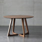 Round Double Base Dining Table Modern Pine Wood Table for Kitchen Clearhalo 'Dining Tables & Seating' 'Dining Tables' 'dining_table' 'furn' 'furn_dining_table' 'Furniture' 'Kitchen & Dining Furniture' 6347363