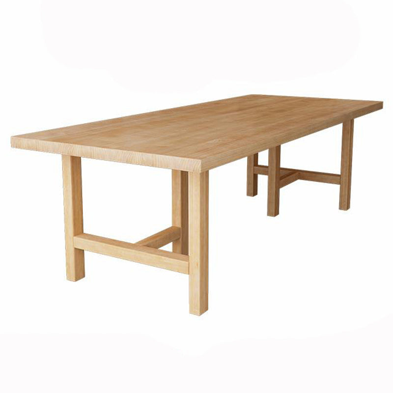 Glam Dining Table Wooden Rectangle Table with Wooden Legs for Home Use Without Chairs Clearhalo 'Dining Tables & Seating' 'Dining Tables' 'dining_table' 'furn' 'furn_dining_table' 'Furniture' 'Kitchen & Dining Furniture' 6347409