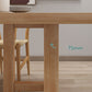 Glam Dining Table Wooden Rectangle Table with Wooden Legs for Home Use Clearhalo 'Dining Tables & Seating' 'Dining Tables' 'dining_table' 'furn' 'furn_dining_table' 'Furniture' 'Kitchen & Dining Furniture' 6347412