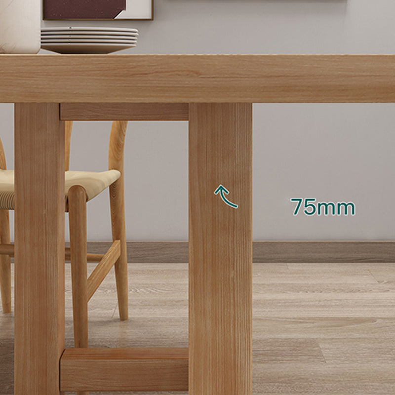 Glam Dining Table Wooden Rectangle Table with Wooden Legs for Home Use Clearhalo 'Dining Tables & Seating' 'Dining Tables' 'dining_table' 'furn' 'furn_dining_table' 'Furniture' 'Kitchen & Dining Furniture' 6347412
