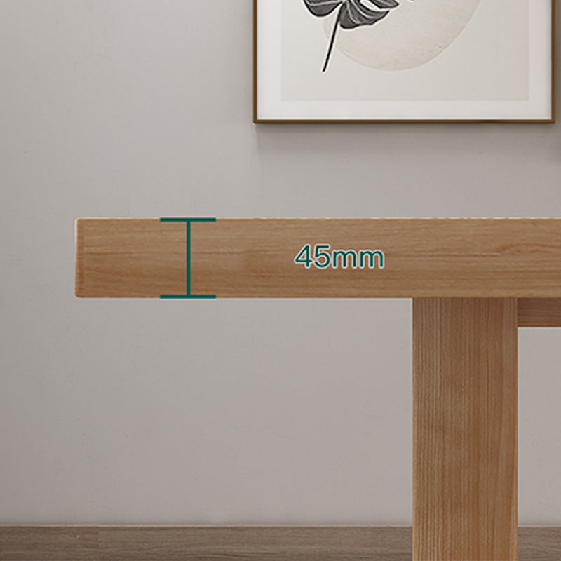 Glam Dining Table Wooden Rectangle Table with Wooden Legs for Home Use Clearhalo 'Dining Tables & Seating' 'Dining Tables' 'dining_table' 'furn' 'furn_dining_table' 'Furniture' 'Kitchen & Dining Furniture' 6347413