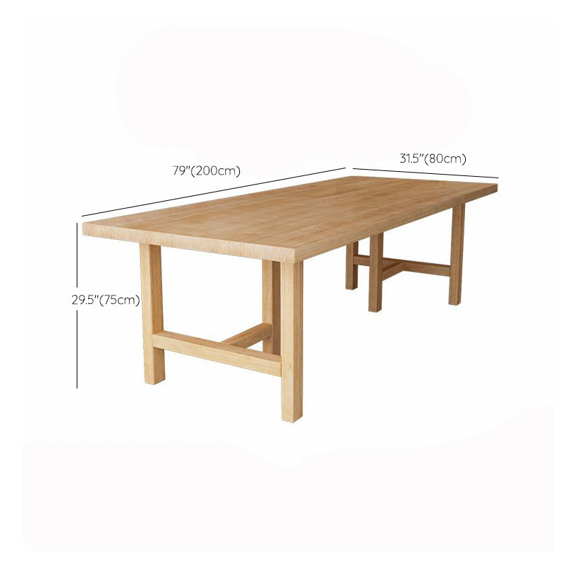 Glam Dining Table Wooden Rectangle Table with Wooden Legs for Home Use Clearhalo 'Dining Tables & Seating' 'Dining Tables' 'dining_table' 'furn' 'furn_dining_table' 'Furniture' 'Kitchen & Dining Furniture' 6347419