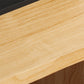 Glam Style Dining Wooden Table Rectangle Table with Wooden Legs for Home Use