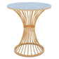 Glam Stone Dining Room Table Pedestal Base Casual Dining Table