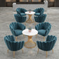 Glam Stone Dining Room Table Pedestal Base Casual Dining Table