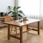 Rechteckiger Esstisch mit Böcken, moderner Holztisch für das Esszimmer