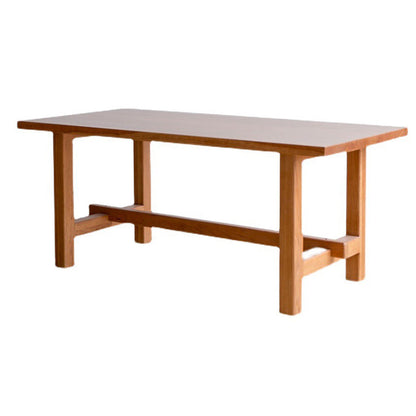 Rechteckiger Esstisch mit Böcken, moderner Holztisch für das Esszimmer