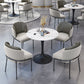 Round Pedestal Base Dining Table Modern Stone Table for Milk Tea Shop Clearhalo 'Dining Tables & Seating' 'Dining Tables' 'dining_table' 'furn' 'furn_dining_table' 'Furniture' 'Kitchen & Dining Furniture' 6347472