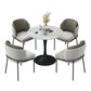 Round Pedestal Base Dining Table Modern Stone Table for Milk Tea Shop Clearhalo 'Dining Tables & Seating' 'Dining Tables' 'dining_table' 'furn' 'furn_dining_table' 'Furniture' 'Kitchen & Dining Furniture' 6347477