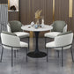 Round Pedestal Base Dining Table Modern Stone Table for Milk Tea Shop Clearhalo 'Dining Tables & Seating' 'Dining Tables' 'dining_table' 'furn' 'furn_dining_table' 'Furniture' 'Kitchen & Dining Furniture' 6347482