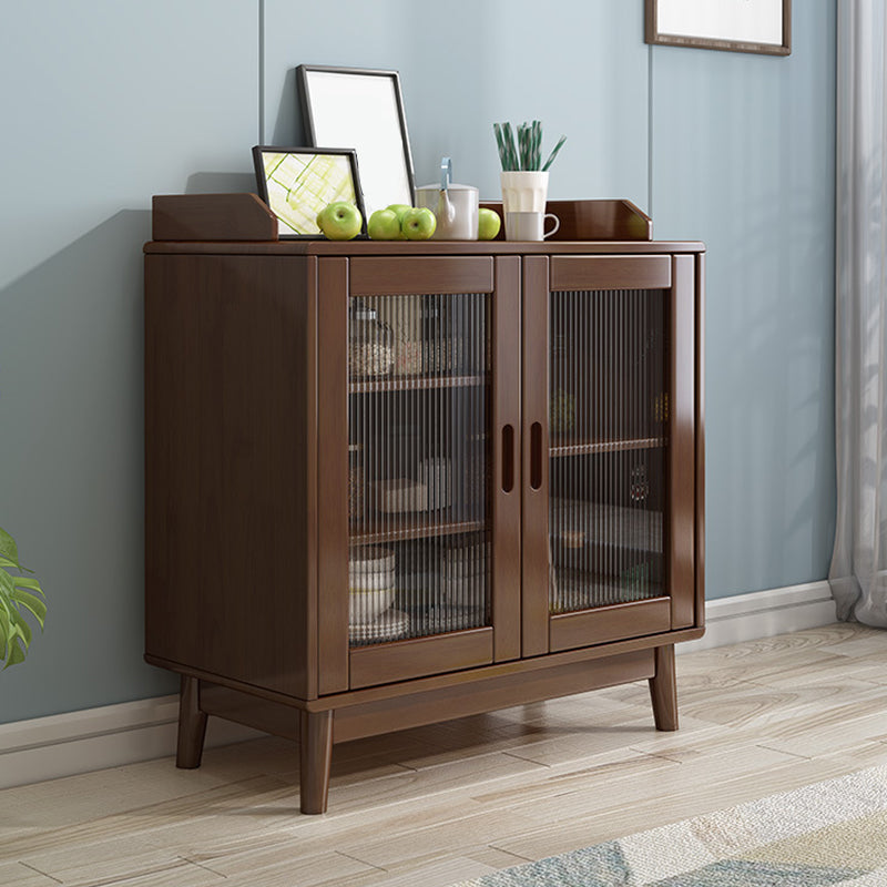 Modern Style Buffet Sideboard Solid Wood Sideboard with Cabinets Clearhalo 'buffet_sideboard' 'Buffets & Sideboards' 'furn' 'furn_buffet_sideboard' 'Furniture' 'Kitchen & Dining Furniture' 6347495