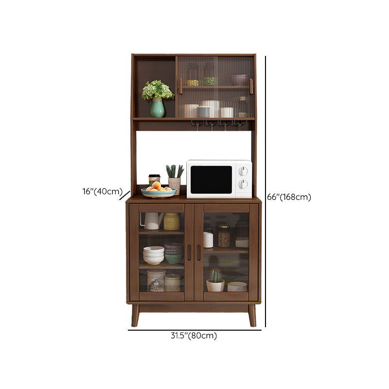 Modern Style Buffet Sideboard Solid Wood Sideboard with Cabinets Clearhalo 'buffet_sideboard' 'Buffets & Sideboards' 'furn' 'furn_buffet_sideboard' 'Furniture' 'Kitchen & Dining Furniture' 6347513