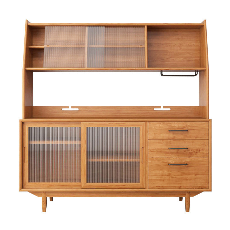 Pinie du buffet moderne Pinoard en bois massif avec armoires et armoires