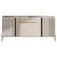 Contemporary Buffet Sideboard Stone Sideboard with Cabinets and Drawers Clearhalo 'buffet_sideboard' 'Buffets & Sideboards' 'furn' 'furn_buffet_sideboard' 'Furniture' 'Kitchen & Dining Furniture' 6347595