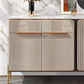 Contemporary Buffet Sideboard Stone Sideboard with Cabinets and Drawers Clearhalo 'buffet_sideboard' 'Buffets & Sideboards' 'furn' 'furn_buffet_sideboard' 'Furniture' 'Kitchen & Dining Furniture' 6347598