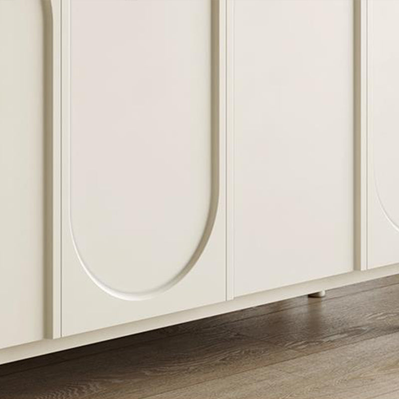 Table du buffet en bois du serveur de restauration contemporain avec armoires