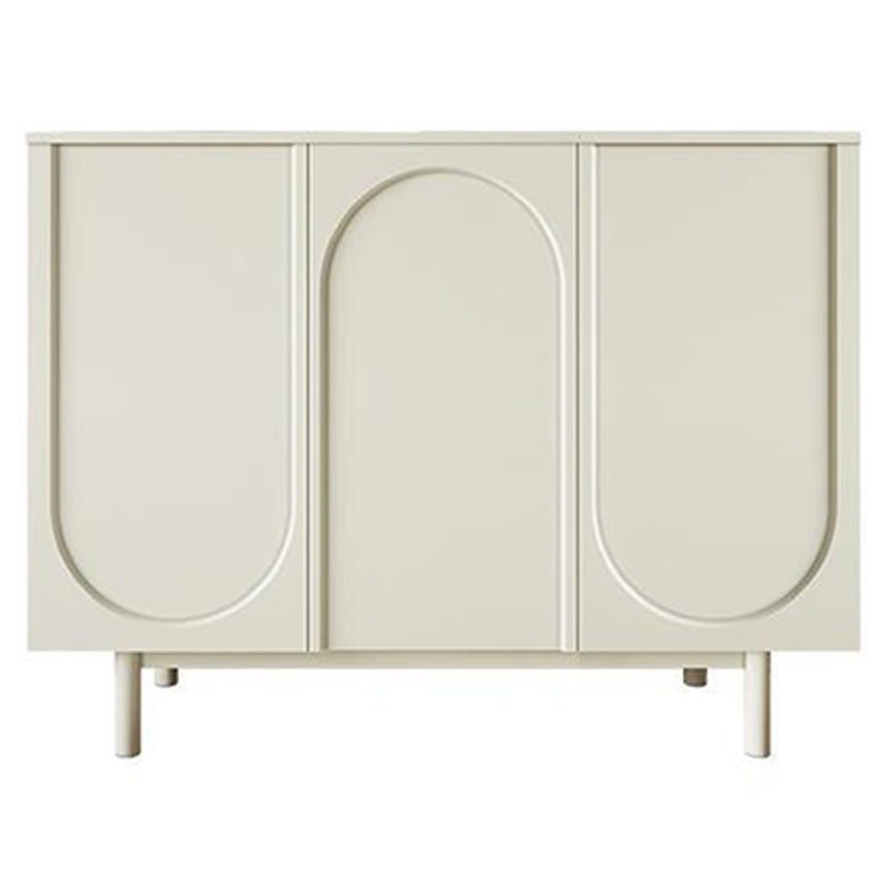 Table du buffet en bois du serveur de restauration contemporain avec armoires