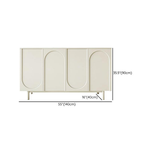 Server da pranzo contemporaneo tavolo da sideboard in legno con armadi