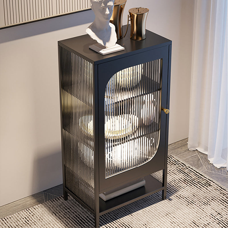 Tavolo laboard in metallo a buffet in stile glam senza luce