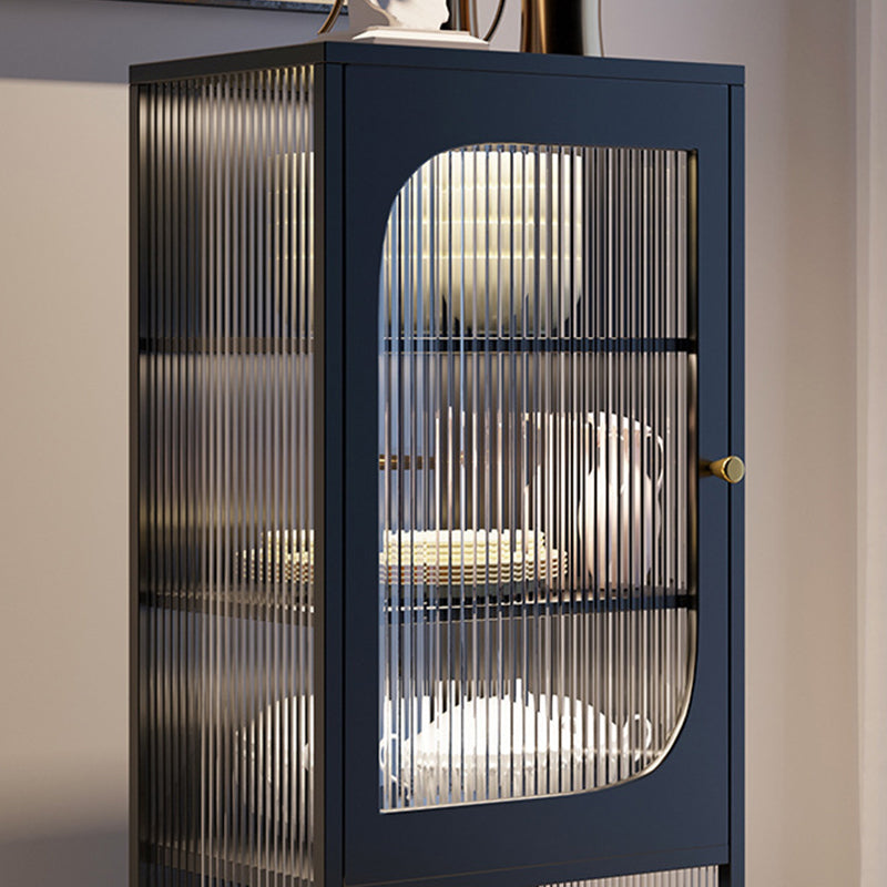 Tavolo laboard in metallo a buffet in stile glam senza luce